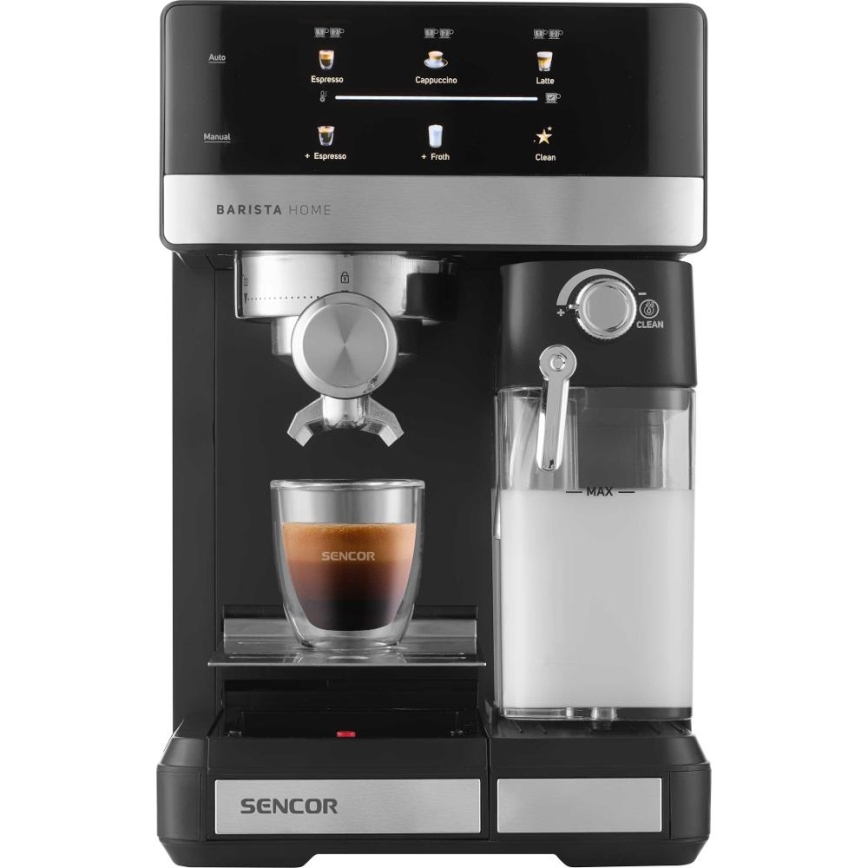 Sencor - Pordiga espresso-kohvimasin 1350W/230V must/mattkroom