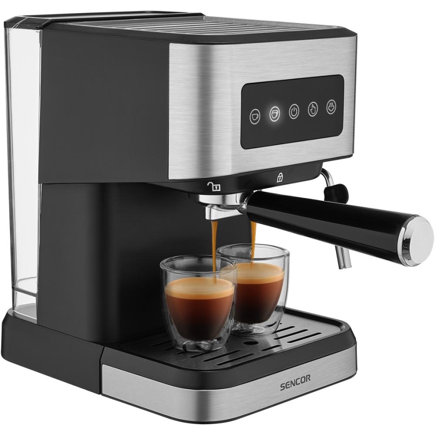 Sencor - Portaafilteriga espressomasin 1050W/230V must/mattkroom