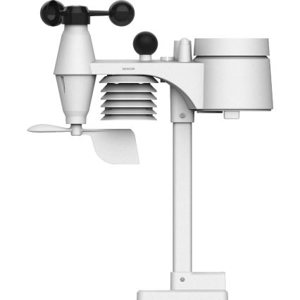 Sencor - Professionaalne ilmajaam värviline LCD ekraaniga ja äratuskell 5V/1xCR2032 + 3xAA