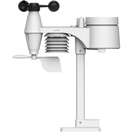 Sencor - Professionaalne ilmajaam värviline LCD ekraaniga ja äratuskell 5V/1xCR2032 + 3xAA Wi-Fi