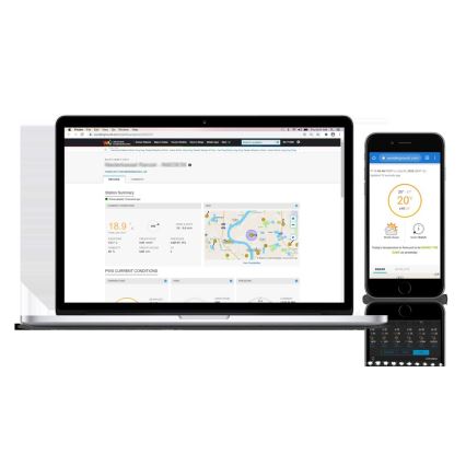 Sencor - Professionaalne ilmajaam värviline LCD ekraaniga 1xCR2032 + 3xAA Wi-Fi