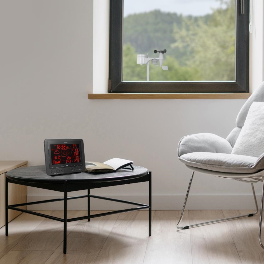 Sencor - Professionaalne ilmajaam värviline LCD ekraaniga 5V/1xCR2032 + 3xAA