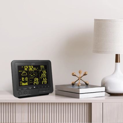 Sencor - Professionaalne ilmajaam värviline LCD ekraaniga 5V/1xCR2032 + 3xAA