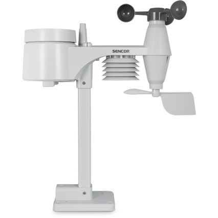 Sencor - Professionaalne ilmajaam värviline LCD ekraaniga 5V/1xCR2032 + 3xAA