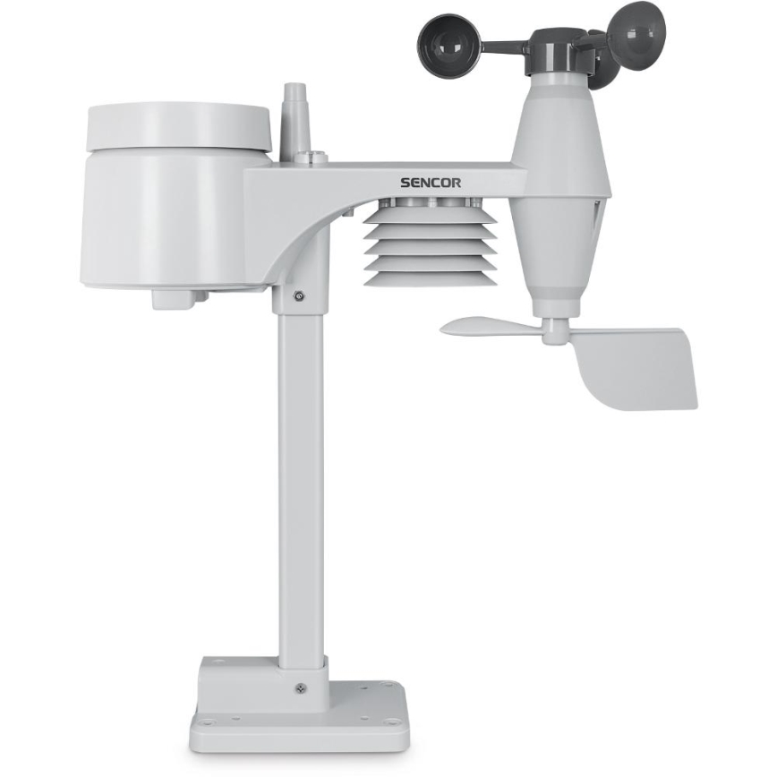 Sencor - Professionaalne ilmajaam värviline LCD ekraaniga 5V/1xCR2032 + 3xAA