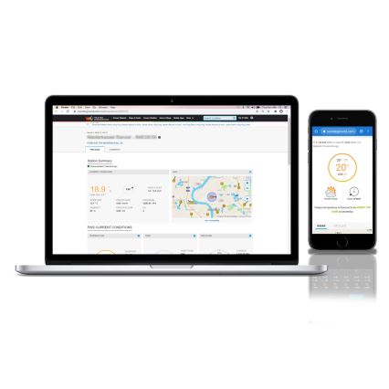 Sencor - Professionaalne ilmajaam värviline LCD ekraaniga 5V/1xCR2032 + 3xAA Wi-Fi
