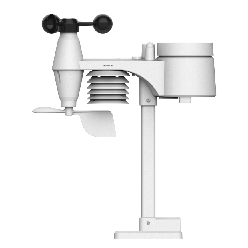 Sencor - Professionaalne ilmajaam värviline LCD ekraaniga 5V/1xCR2032 + 3xAA Wi-Fi
