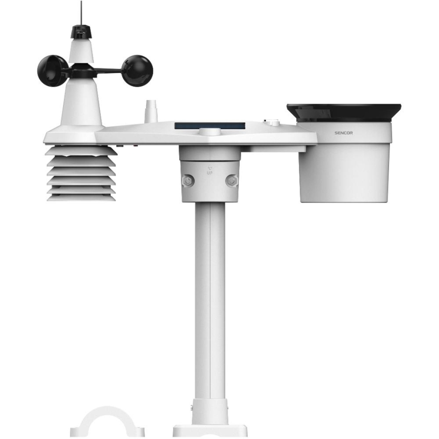 Sencor - Professionaalne ilmajaam värvilise LCD-ekraaniga 5V 1xCR2032 + 3xAA + 2xAA Wi-Fi Tuya