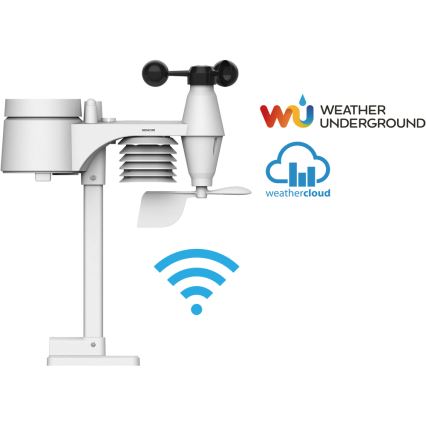 Sencor - Professionaalne ilmajaam värvilise LCD-ekraaniga 5V/1xCR2032 + 3xAA Wi-Fi