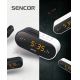 Sencor - Raadio-äratuskell LCD ekraani ja projektoriga 5W/230V must