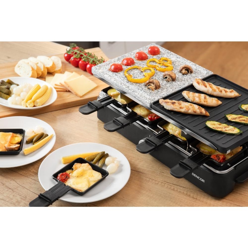Sencor - Raclette grill lisatarvikutega 1400W/230V