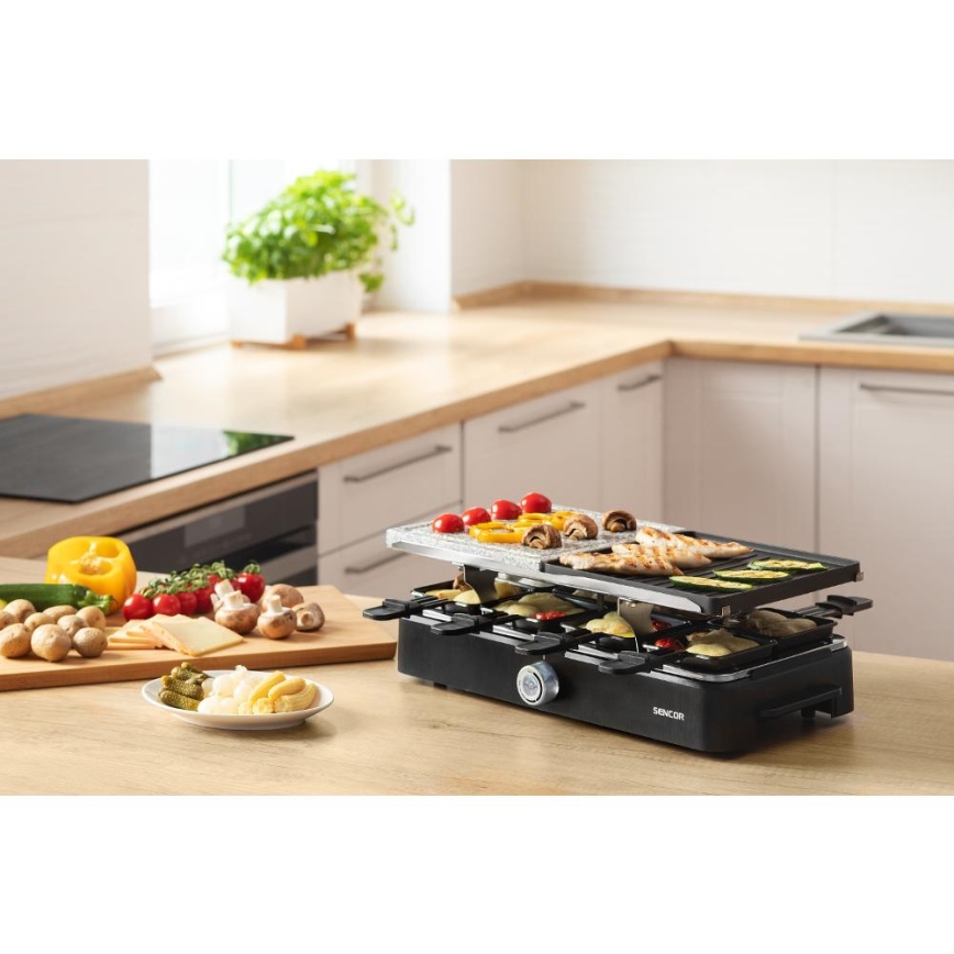 Sencor - Raclette grill lisatarvikutega 1400W/230V