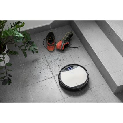 Sencor - Robottolmuimeja koos mopiga 2-ühes 25W 2600 mAh Wi-Fi must/hõbe + pult