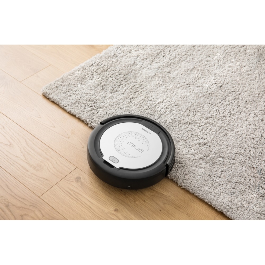 Sencor - Robottolmuimeja mopiga 2-ühes 15W/14,4V 1500 mAh must