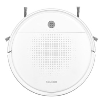 Sencor - Robottolmuimeja mopiga 2in1 18W/1500 mAh valge + kaugjuhtimispult