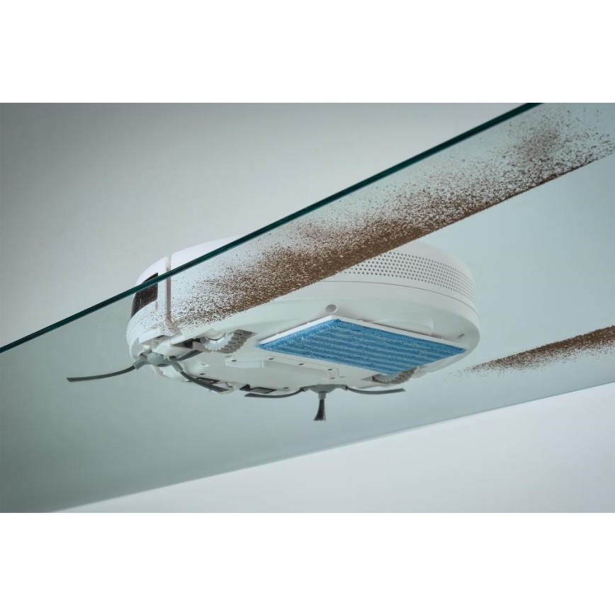 Sencor - Robottolmuimeja mopiga 2in1 18W/1500 mAh valge + kaugjuhtimispult