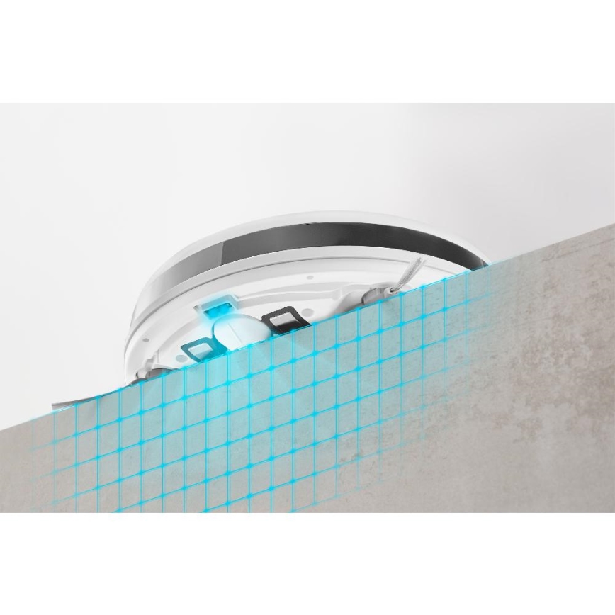 Sencor - Robottolmuimeja mopiga 2in1 18W/1500 mAh valge + kaugjuhtimispult