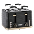 Sencor - Röster nelja avaga 1600W/230V must/beež