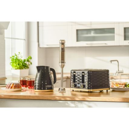 Sencor - Röster nelja avaga 1600W/230V must/beež