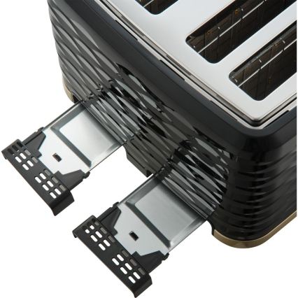 Sencor - Röster nelja avaga 1600W/230V must/beež