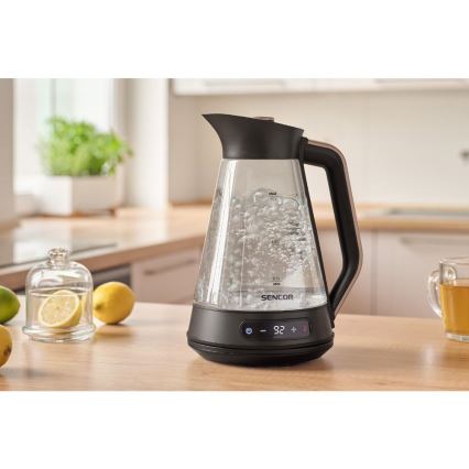 Sencor - Termoregulatsiooniga kiirveekeetja 1,5 l 2150W/230V must/roosakuldne