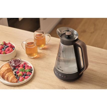 Sencor - Termoregulatsiooniga kiirveekeetja 1,5 l 2150W/230V must/roosakuldne