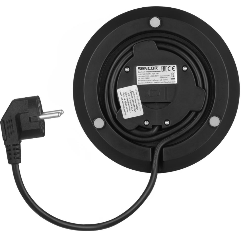 Sencor - Termoregulatsiooniga kiirveekeetja 1,5 l 2150W/230V must/roosakuldne