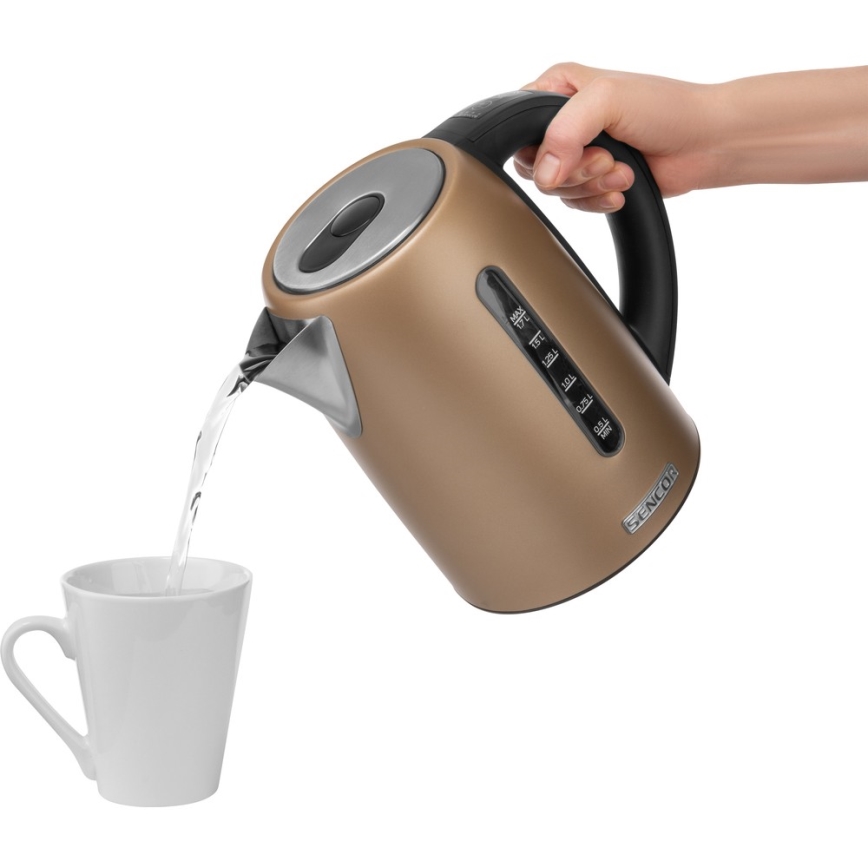 Sencor - Termoregulatsiooniga veekeetja 1,7 l 2150W/230V pruun