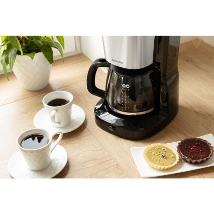 Sencor - Tilkumisfunktsiooniga kohvimasin 1,25 l 1000W/230V