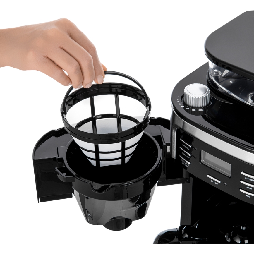Sencor - Tilkumisfunktsiooniga kohvimasin 1,5 l LCD ekraaniga 900W/230V