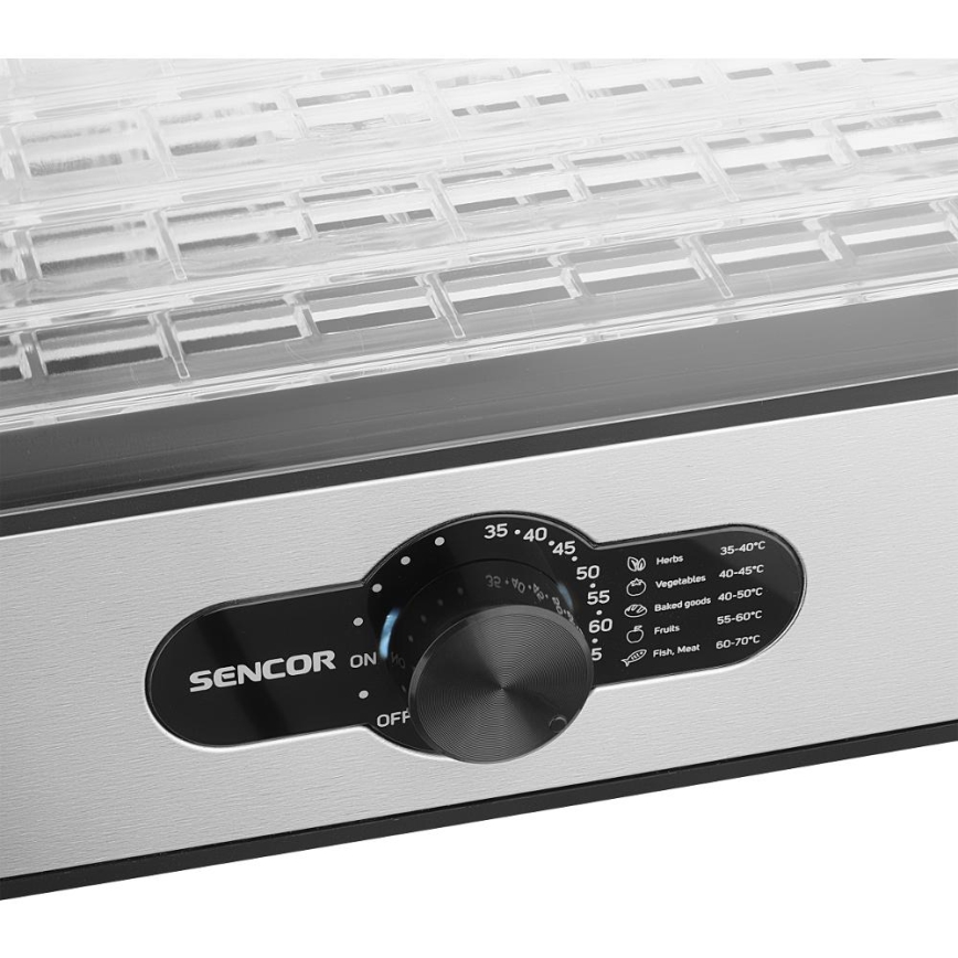 Sencor - Toidukuivati reguleeritava temperatuuriga 700W/230V