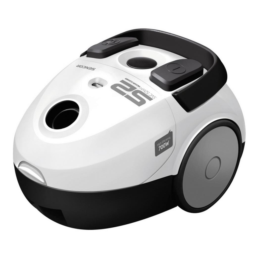 Sencor - Tolmuimeja kotiga 1,5 l 700W/230V valge