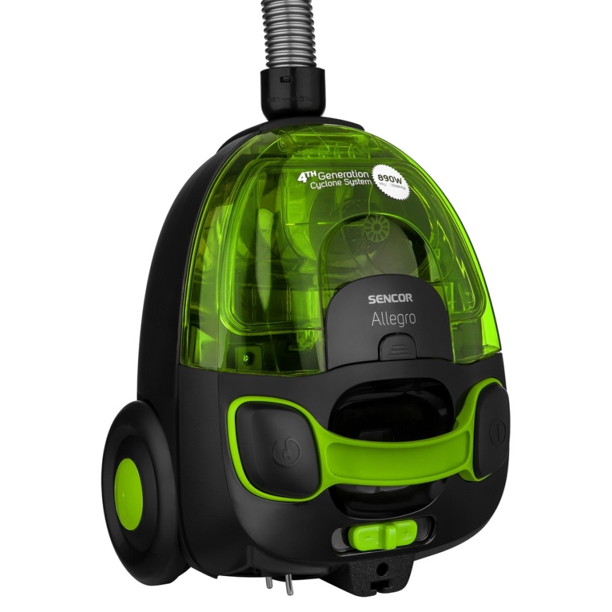 Sencor - Tolmuimeja kotivaba 1,5 l 890W/230V roheline/must