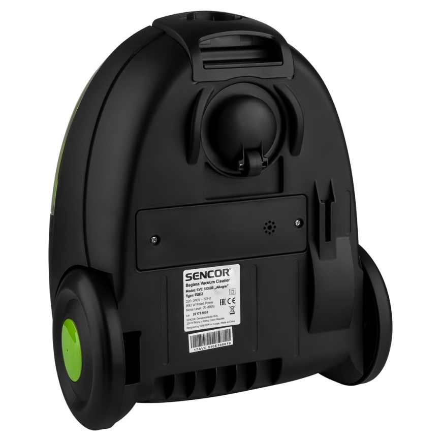 Sencor - Tolmuimeja kotivaba 1,5 l 890W/230V roheline/must