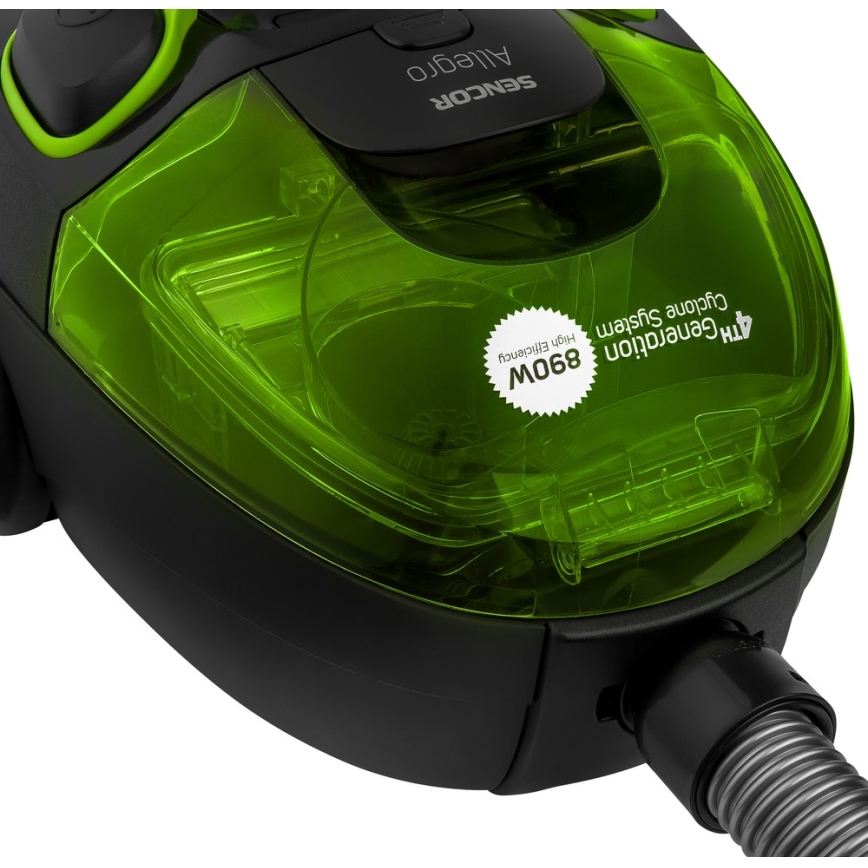 Sencor - Tolmuimeja kotivaba 1,5 l 890W/230V roheline/must