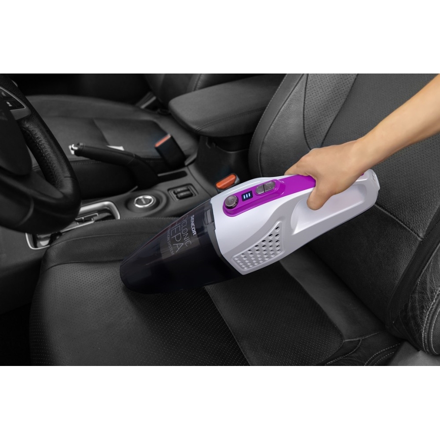 Sencor - Varstolmuimeja koos elektrilise keerleva harjaga 2-ühes 110W/14,8V 2200 mAh valge