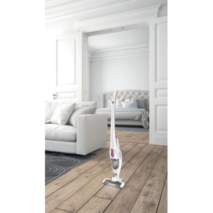 Sencor - Varstolmuimeja koos elektrilise keerleva harjaga 2-ühes 110W/14,8V 2200 mAh valge