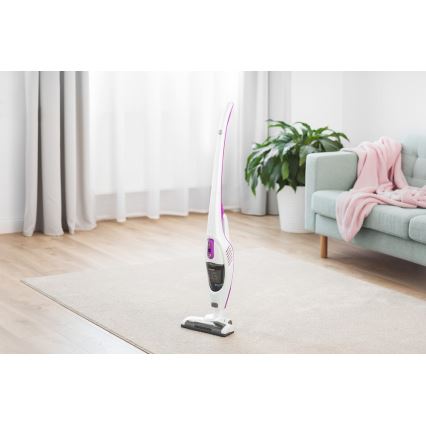 Sencor - Varstolmuimeja koos elektrilise keerleva harjaga 2-ühes 110W/14,8V 2200 mAh valge