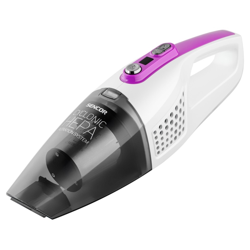 Sencor - Varstolmuimeja koos elektrilise keerleva harjaga 2-ühes 110W/14,8V 2200 mAh valge