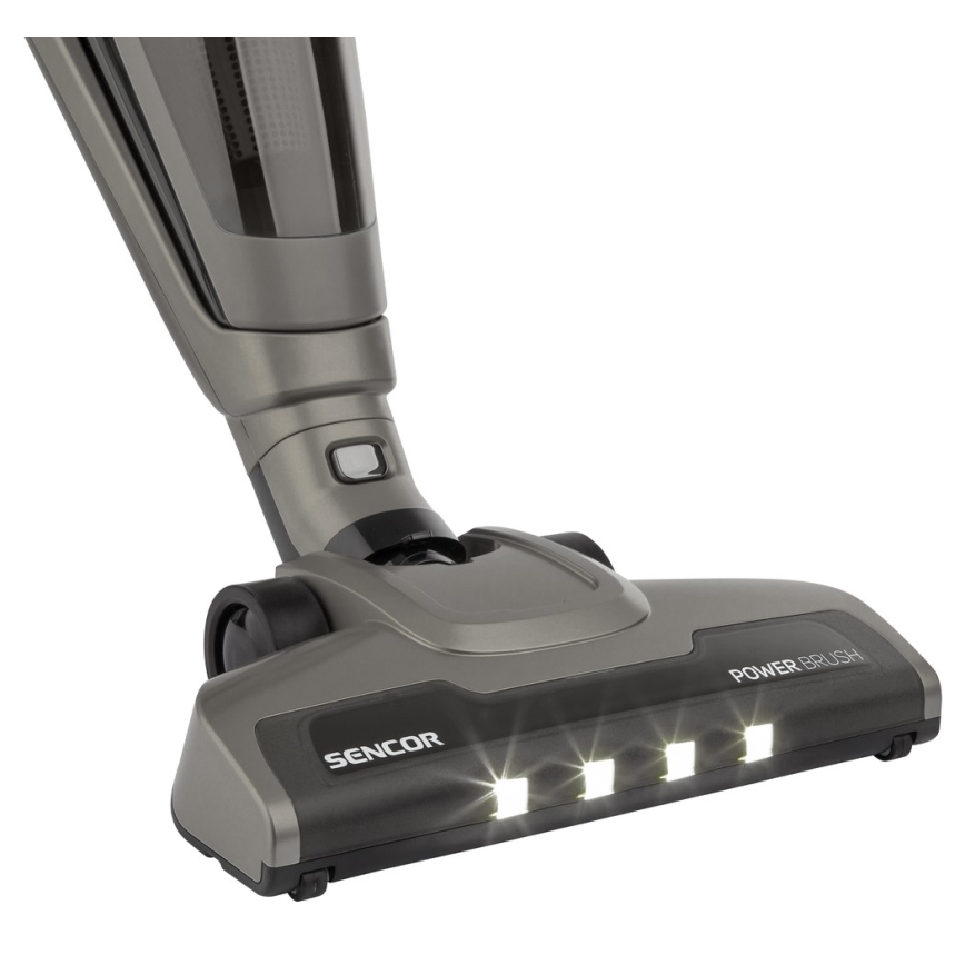 Sencor - Varstolmuimeja koos elektrilise keerleva harjaga 2-ühes 110W/21,6V 2000 mAh hall