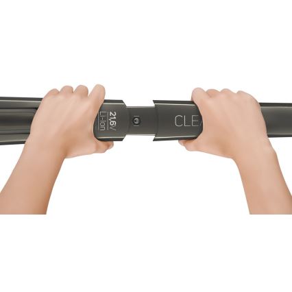 Sencor - Varstolmuimeja koos elektrilise keerleva harjaga 2-ühes 110W/21,6V 2000 mAh hall