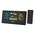 Sencor - värvilise LCD-ekraaniga ilmajaam 3xAAA + 2xAA must
