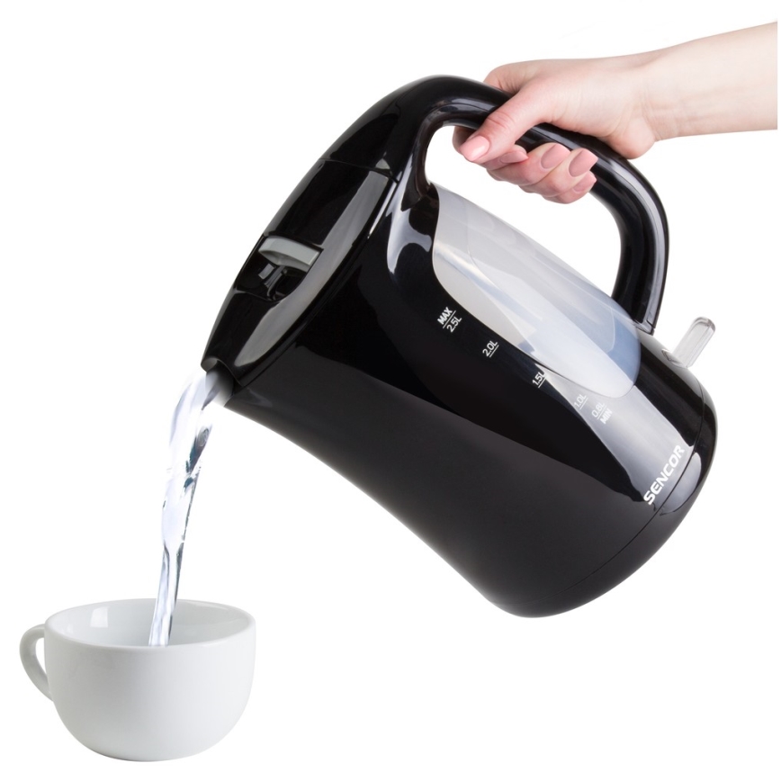 Sencor - Veekeetja 2,5 l 2200W/230V must