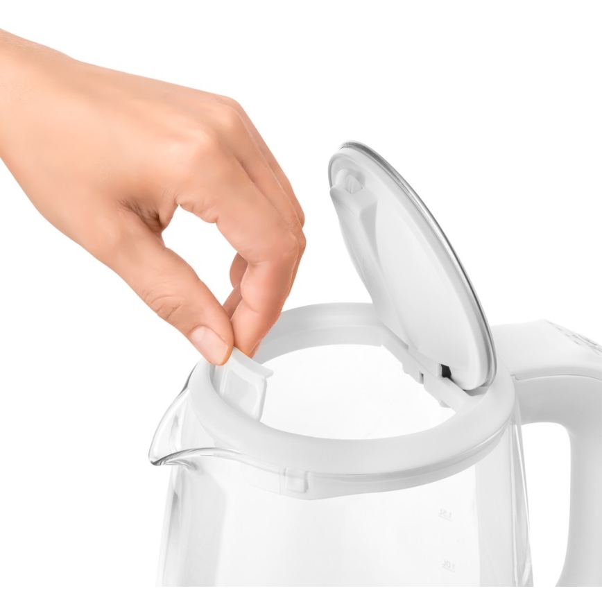 Sencor - Veekeetja termoregulatsiooni ja LED taustvalgustusega 2 l 2200W/230V valge