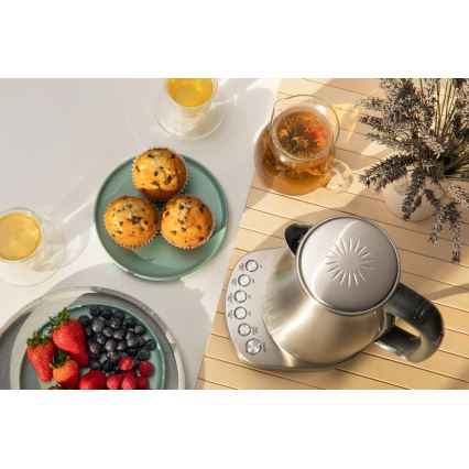 Sencor - Veekeetja termoregulatsiooniga 1,7 l 2200W/230V roostevaba teras