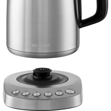 Sencor - Veekeetja termoregulatsiooniga 1,7 l 2200W/230V roostevaba teras