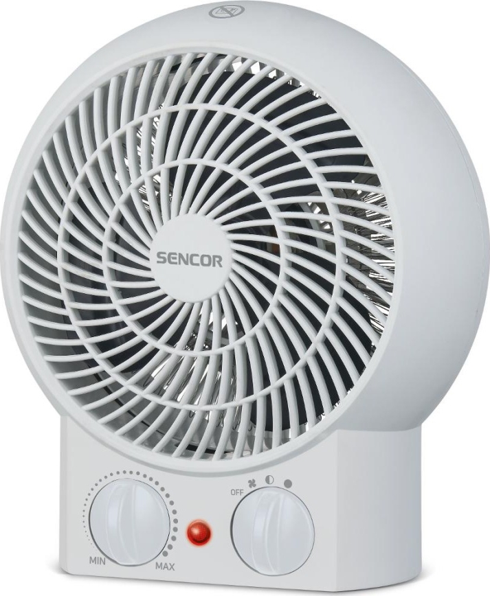 Sencor - Ventilaator kütteelemendiga 1200/2000W/230V valge