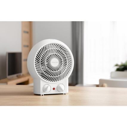 Sencor - Ventilaator kütteelemendiga 1200/2000W/230V valge