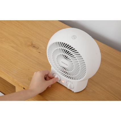 Sencor - Ventilaator kütteelemendiga 1200/2000W/230V valge