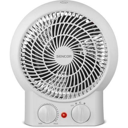 Sencor - Ventilaator kütteelemendiga 1200/2000W/230V valge